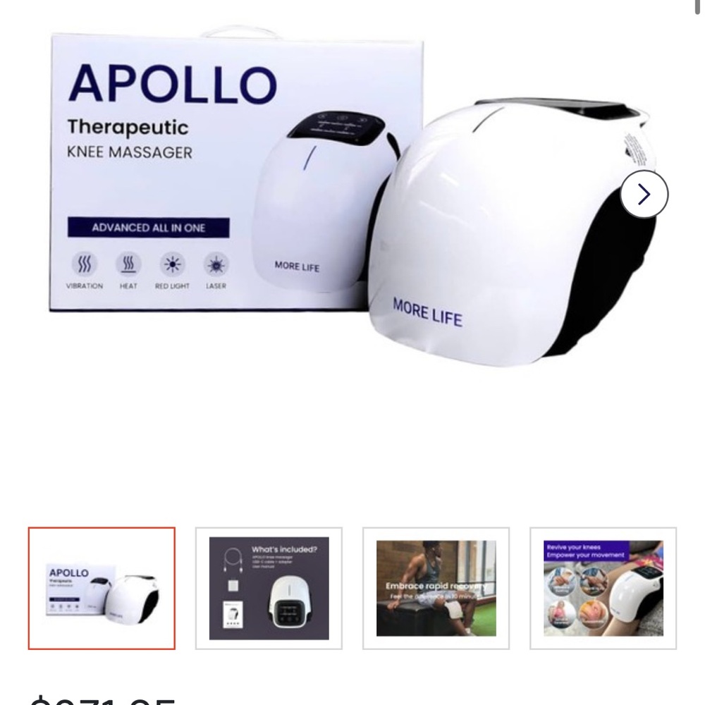 Apollo Therapeutic Knee Massager New. Never Used
